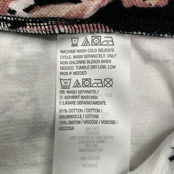 Belle‎ Kim Gravel Pique Fresh Picked Capri Large Black Floral A639670 - Picture 5 of 8